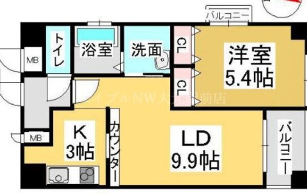 クレストシティ中井町の物件間取画像